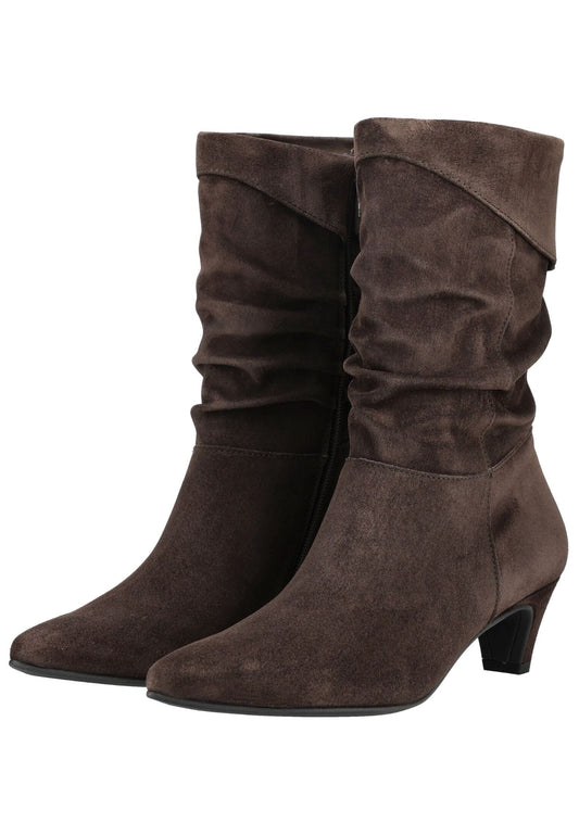 Paul Green Stiefelette Veloursleder Mocca