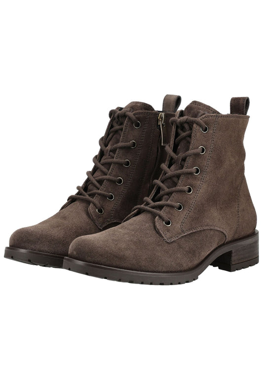 Paul Green Stiefelette Veloursleder Mocca