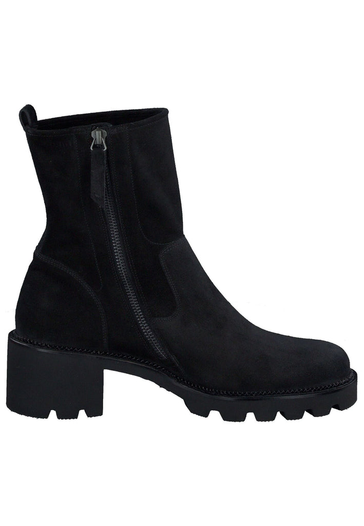 Paul Green Stiefelette Veloursleder Schwarz