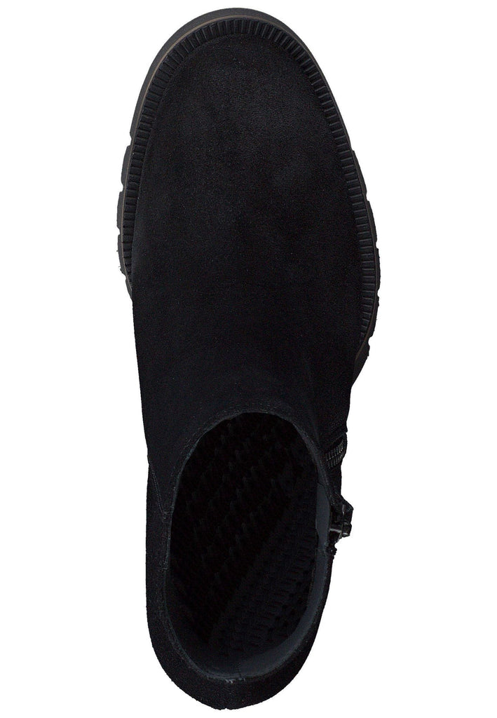 Paul Green Stiefelette Veloursleder Schwarz