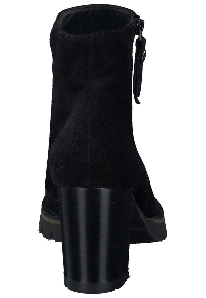Paul Green Stiefelette Veloursleder Schwarz