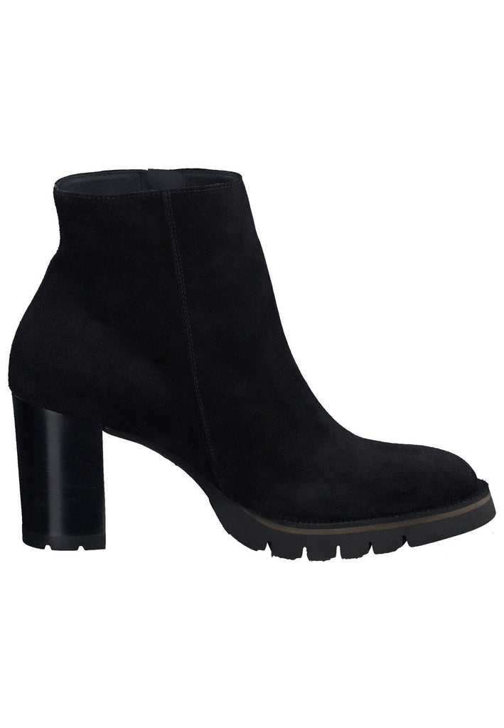 Paul Green Stiefelette Veloursleder Schwarz