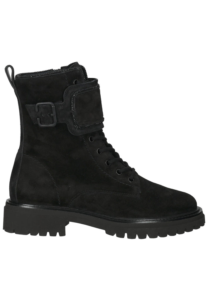 Paul Green Stiefelette Veloursleder Schwarz