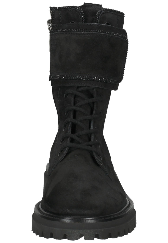 Paul Green Stiefelette Veloursleder Schwarz