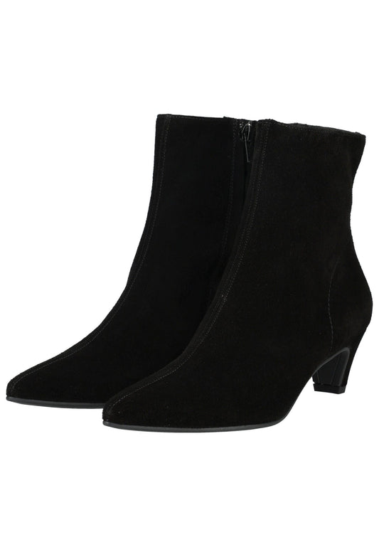 Paul Green Stiefelette Veloursleder Schwarz