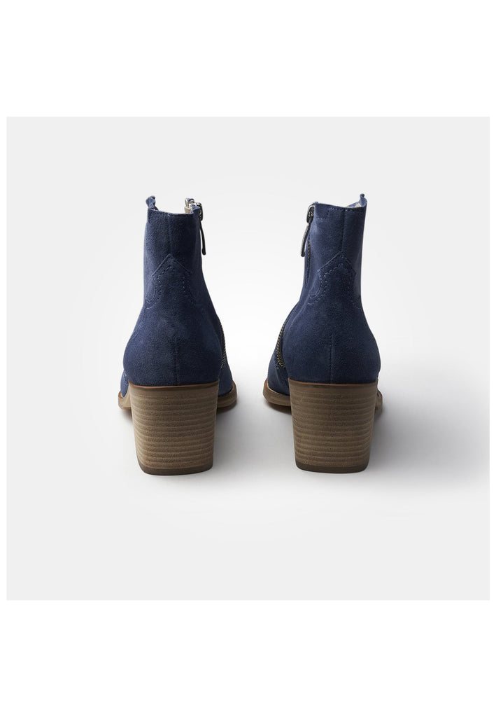 Paul Green Stiefelette Veloursleder See