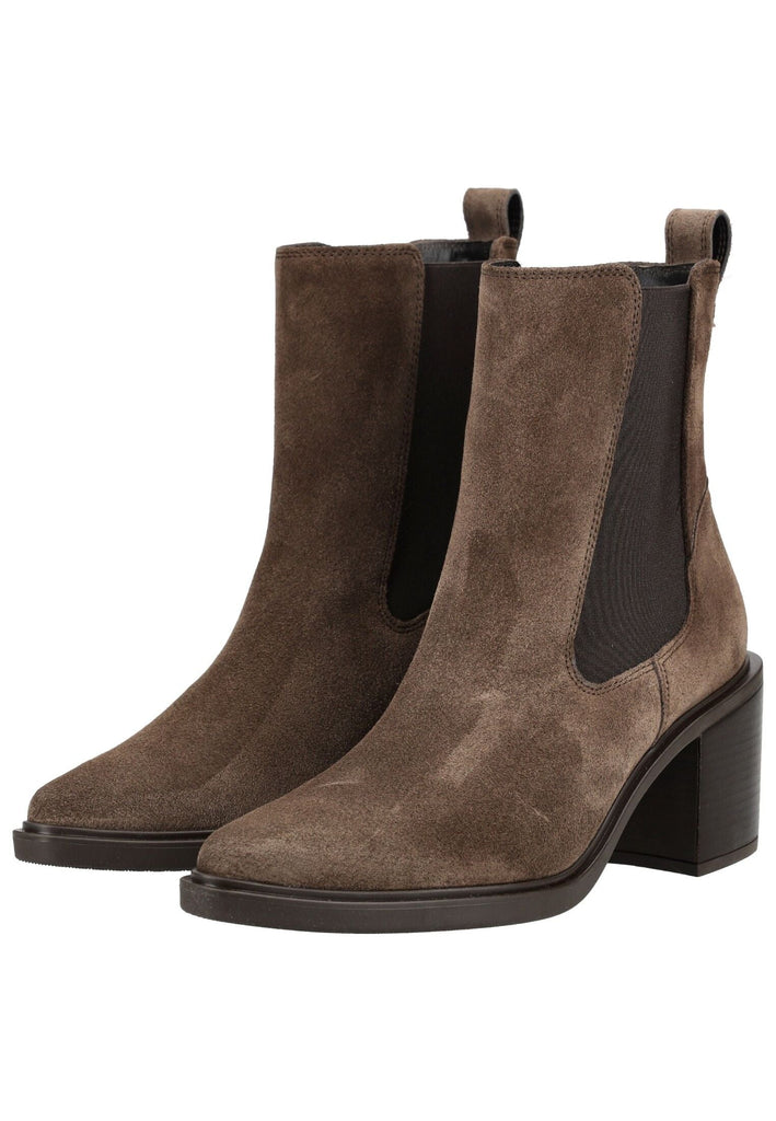 Paul Green Stiefelette Veloursleder/Textil Braun