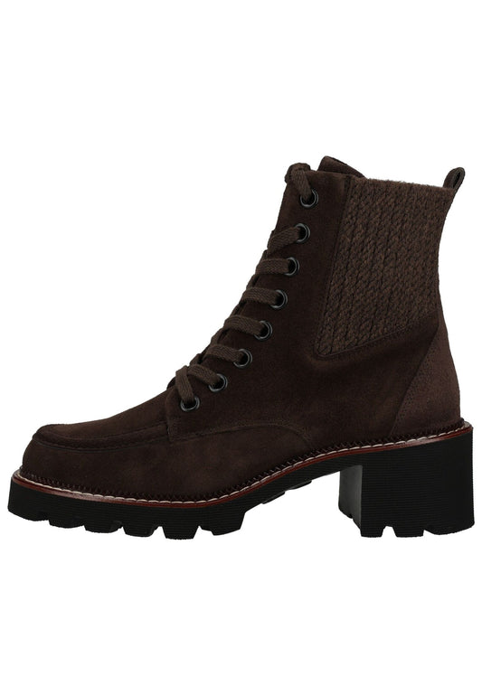 Paul Green Stiefelette Veloursleder/Textil Mocca Warmfutter