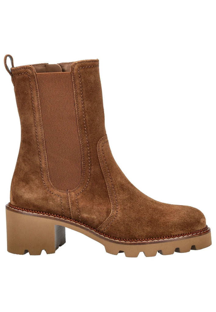 Paul Green Stiefelette Veloursleder toffee