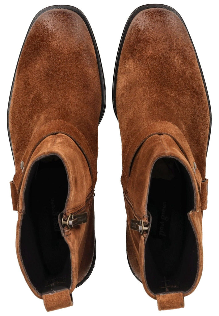 Paul Green Stiefelette Veloursleder Toffee