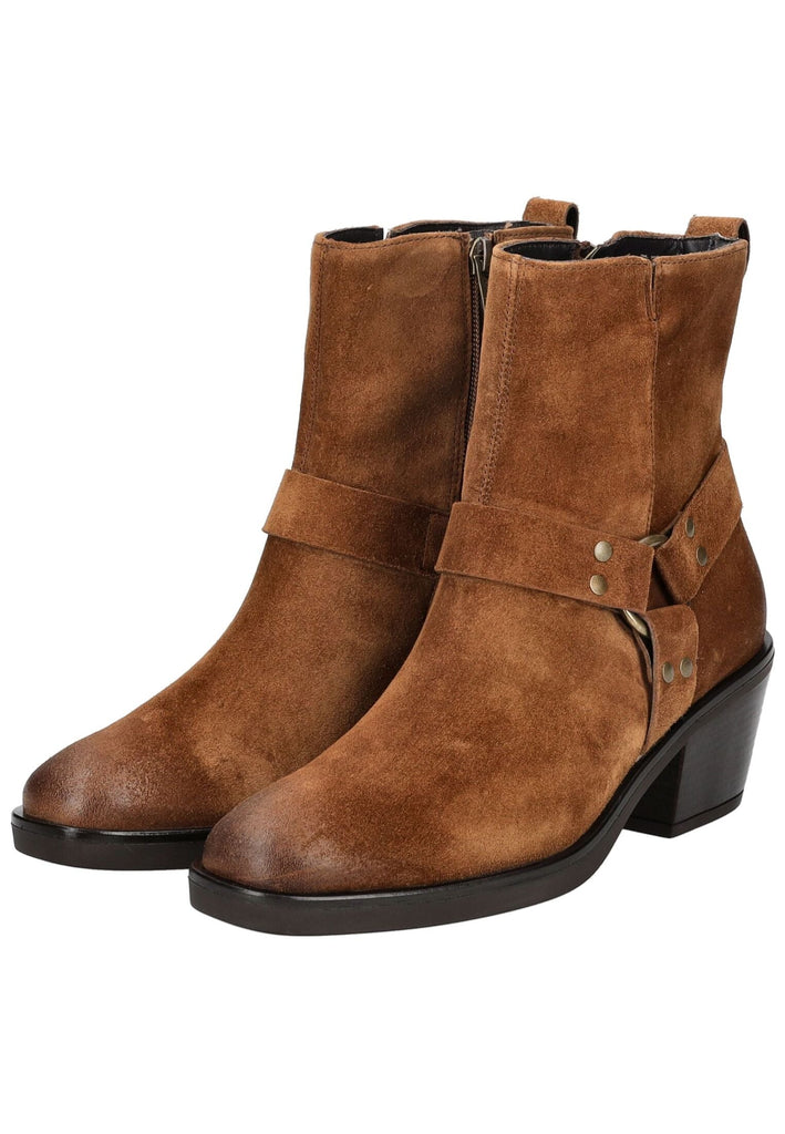 Paul Green Stiefelette Veloursleder Toffee