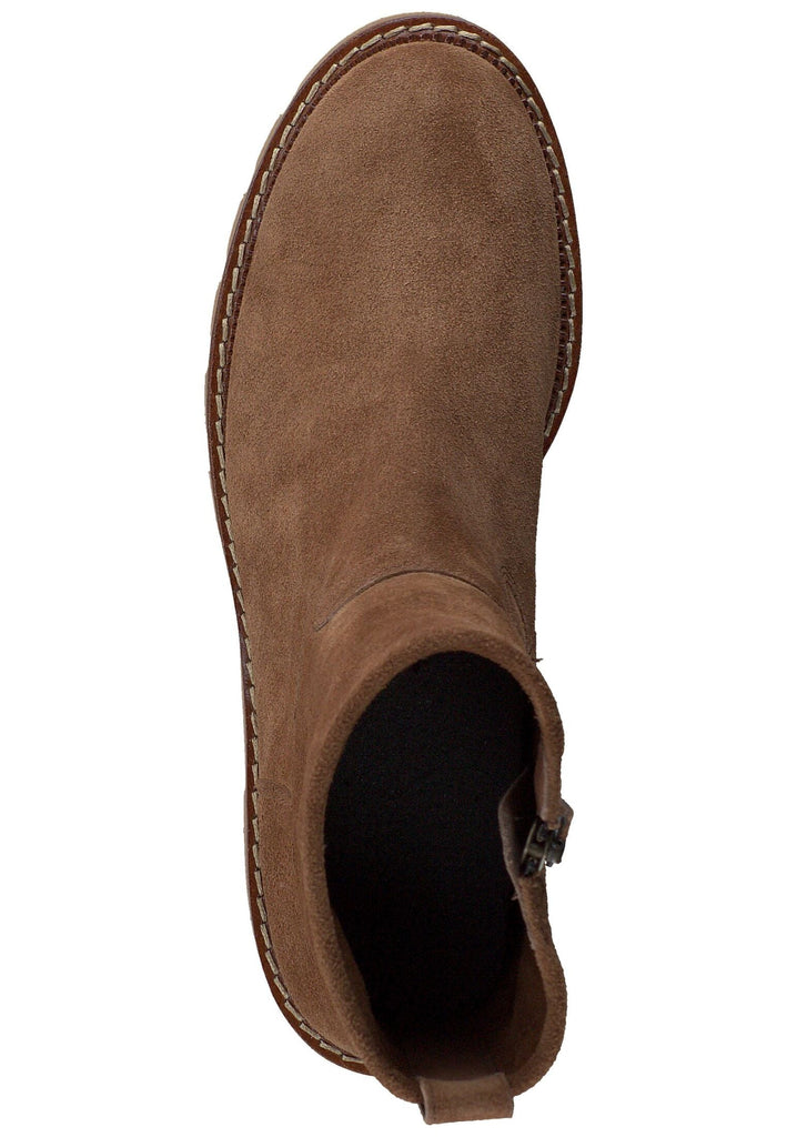 Paul Green Stiefelette Veloursleder Toffee