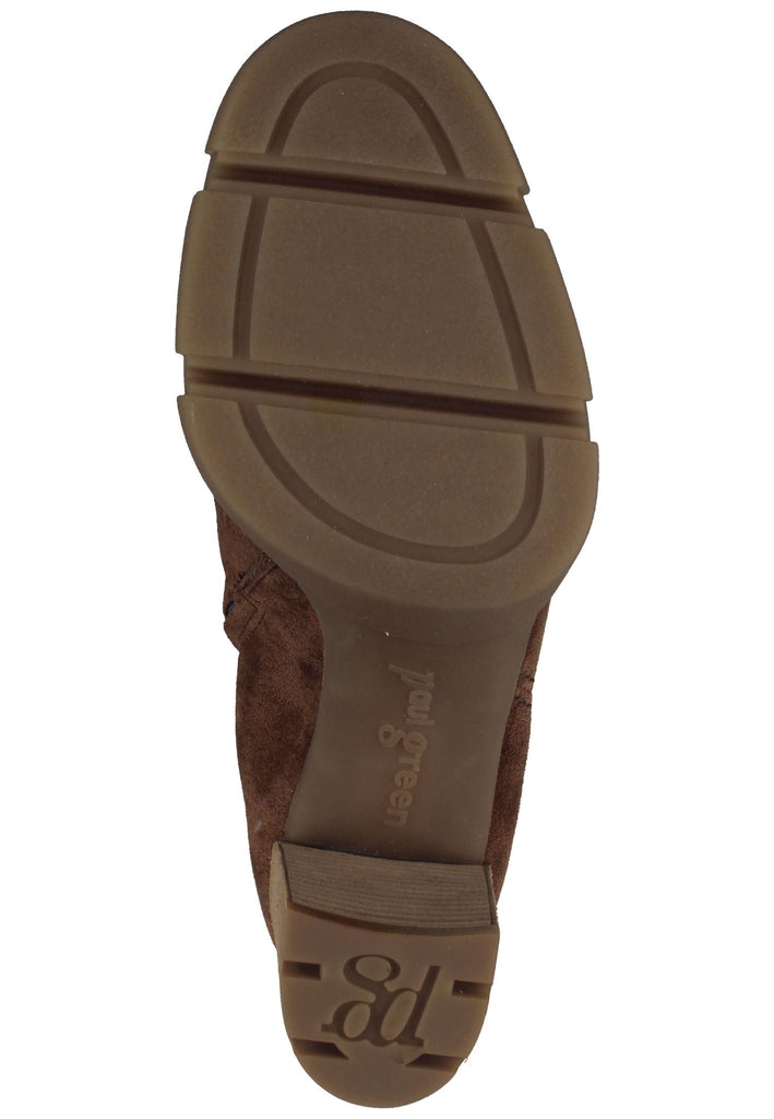 Paul Green Stiefelette Veloursleder Toffee