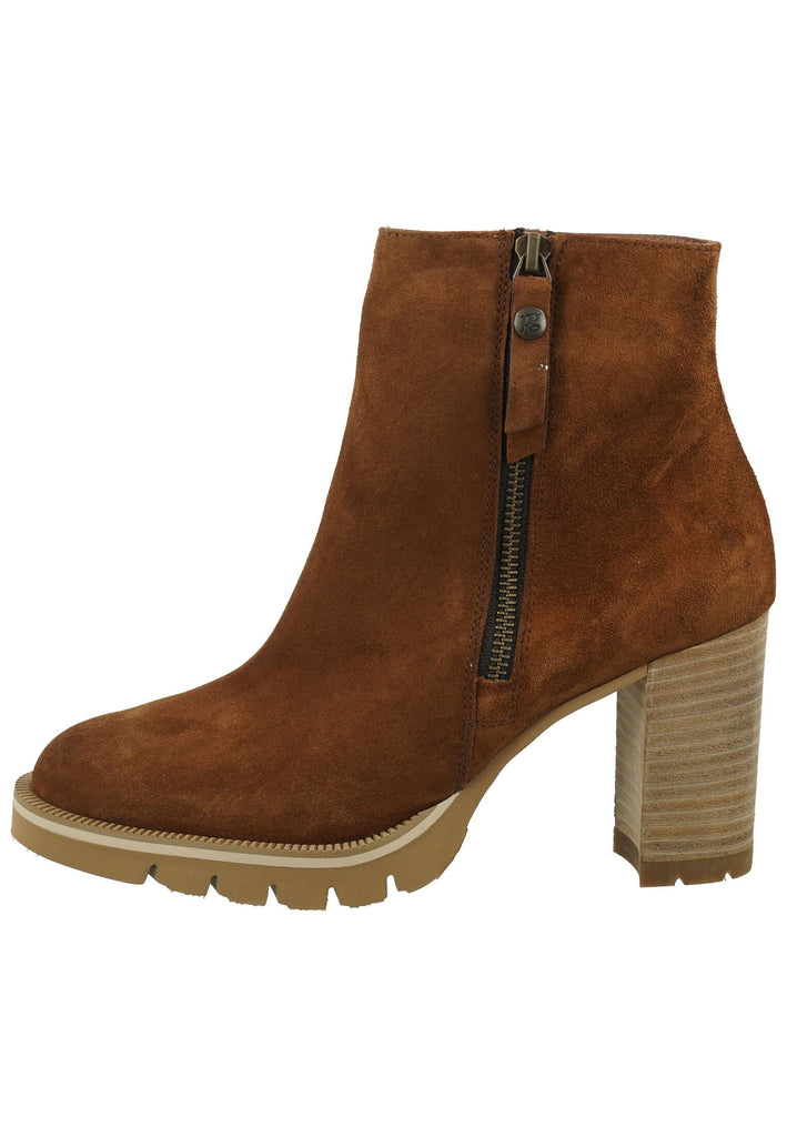 Paul Green Stiefelette Veloursleder Toffee