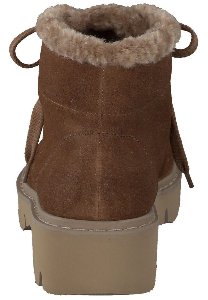 Paul Green Stiefelette Veloursleder Toffee Warmfutter