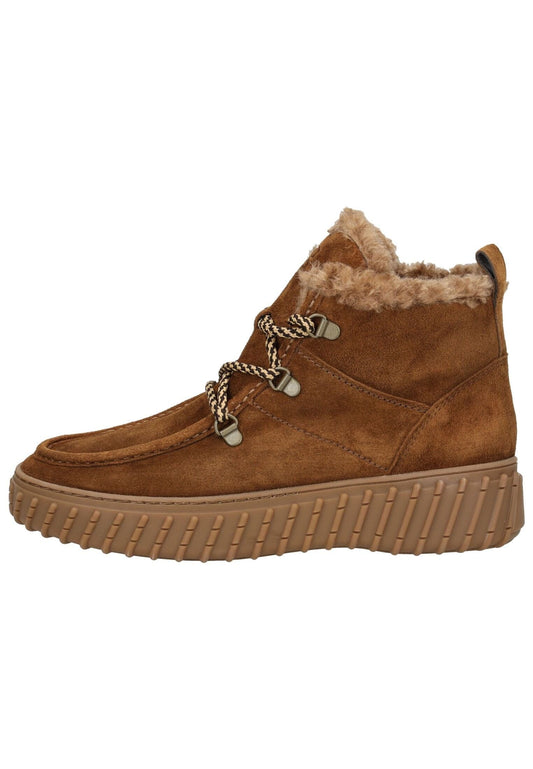 Paul Green Stiefelette Veloursleder Toffee Warmfutter
