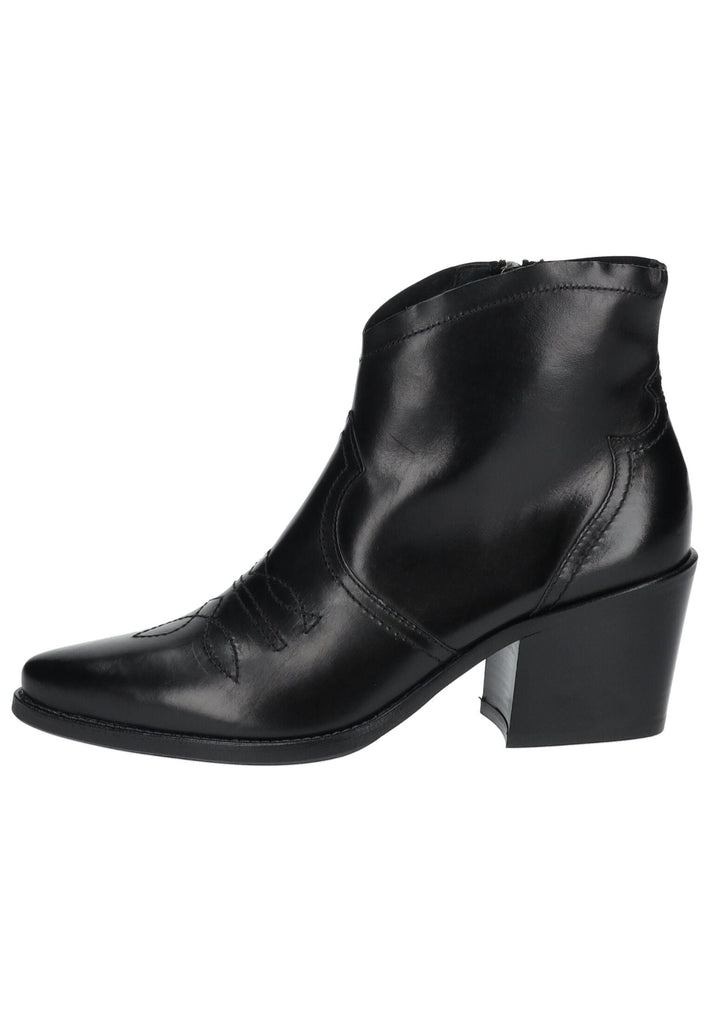 Stiefeletten Paul Green Stiefelette Glattleder Schwarz