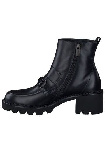 Stiefeletten Paul Green Stiefelette Glattleder Schwarz