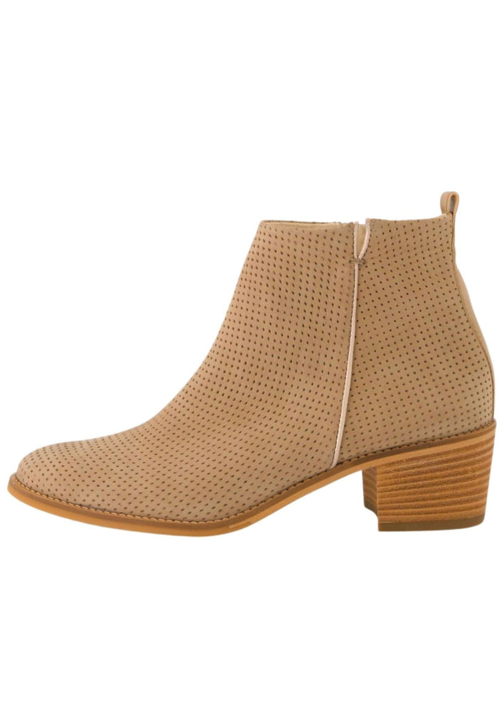 Stiefeletten Paul Green Stiefelette Nubukleder Beige