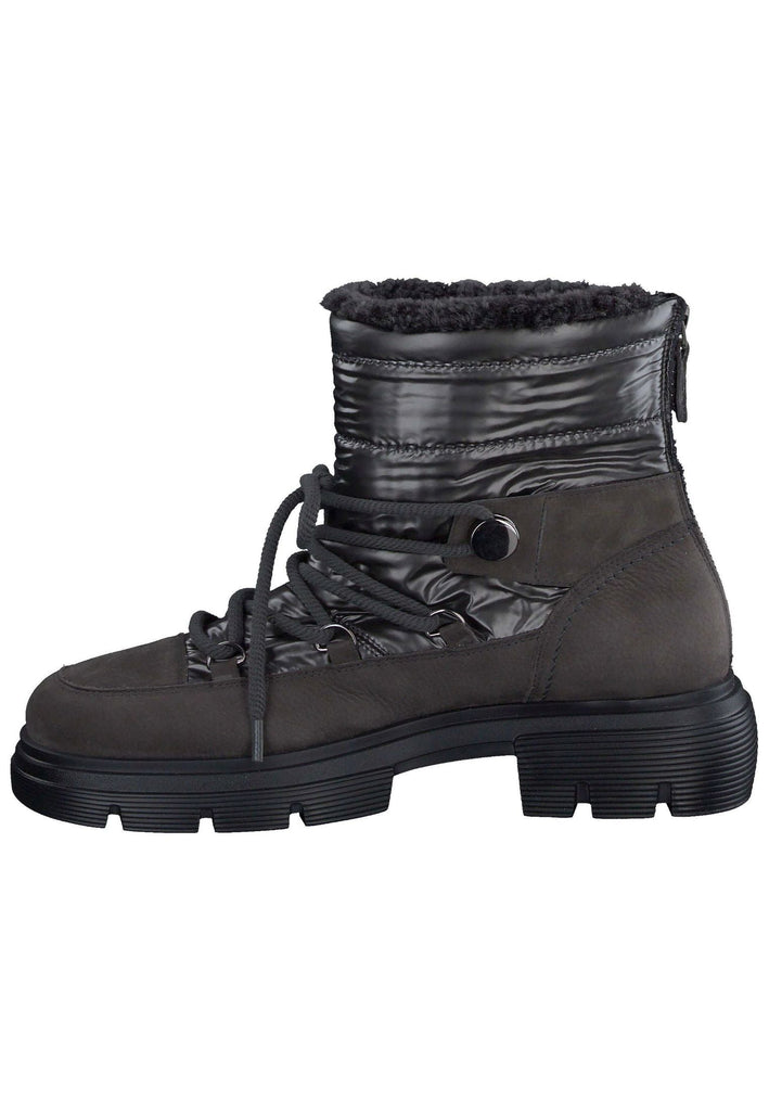Stiefeletten Paul Green Stiefelette Nubukleder/Textil Grau Warmfutter