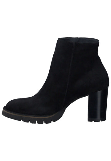 Stiefeletten Paul Green Stiefelette Veloursleder Schwarz