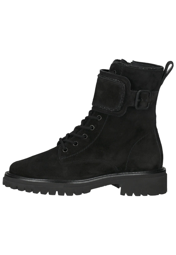Stiefeletten Paul Green Stiefelette Veloursleder Schwarz