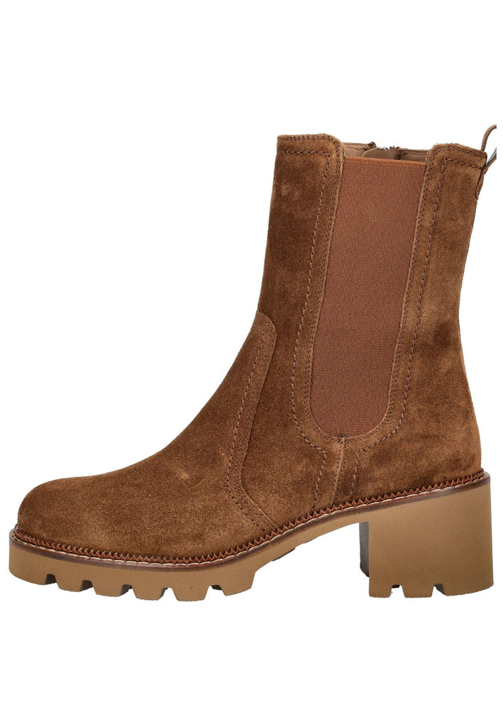 Stiefeletten Paul Green Stiefelette Veloursleder/Textil toffee