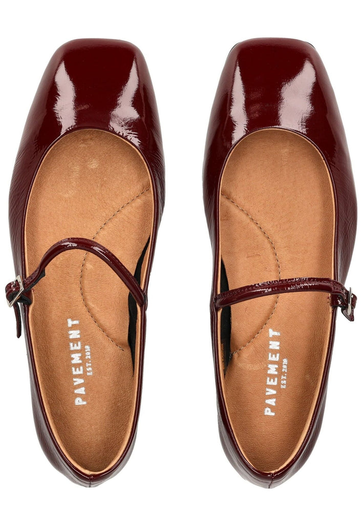 Pavement Ballerinas Leder Bordeaux