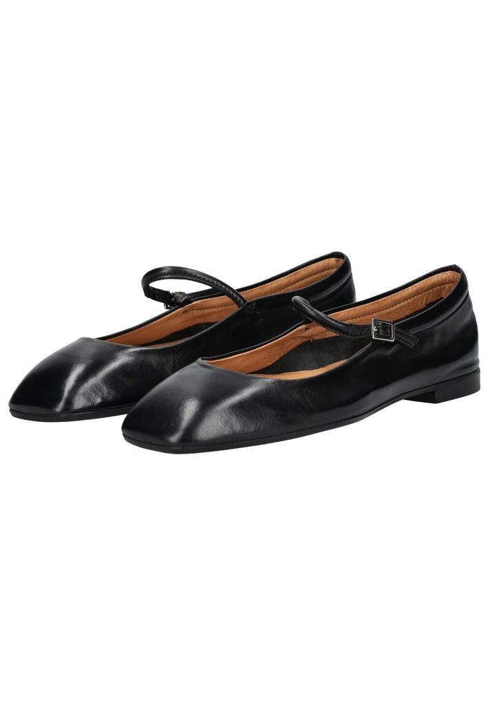 Pavement Ballerinas Leder Schwarz