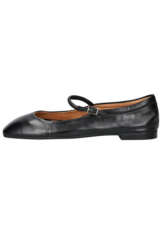 Pavement Ballerinas Leder Schwarz