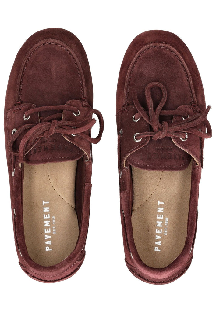 Pavement Halbschuhe Veloursleder Bordeaux