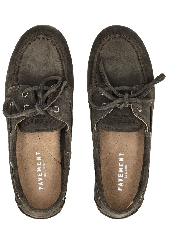 Pavement Halbschuhe Veloursleder Dunkelgrün