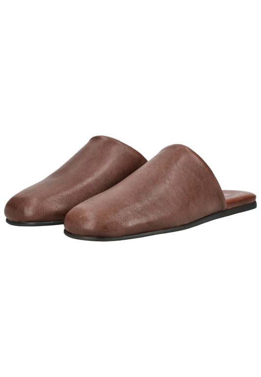 Pavement Pantoletten Leder Braun