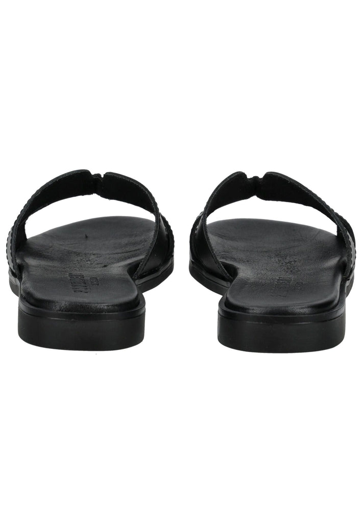 Pavement Pantoletten Leder Schwarz