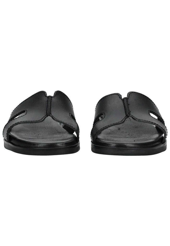 Pavement Pantoletten Leder Schwarz