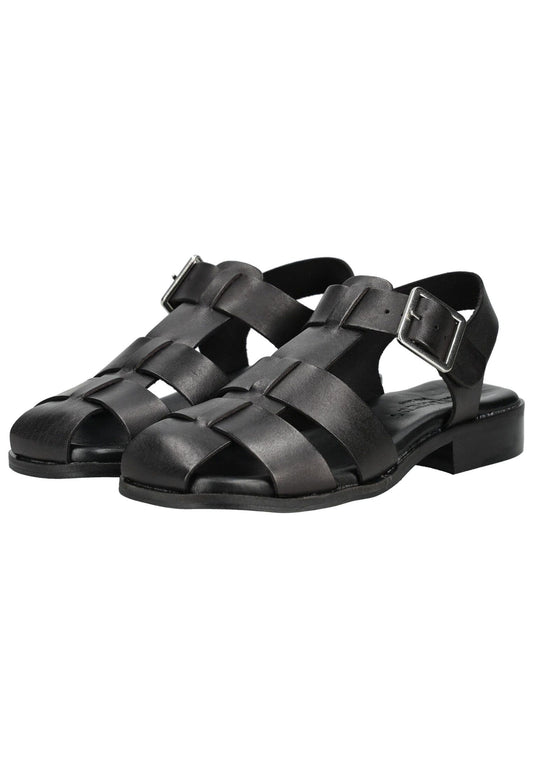 Pavement Sandalen Leder Schwarz