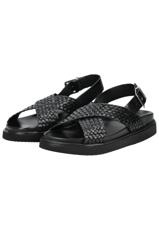 Pavement Sandalen Leder Schwarz