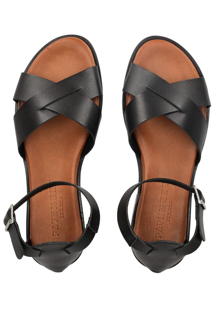 Pavement Sandalen Leder Schwarz/Braun