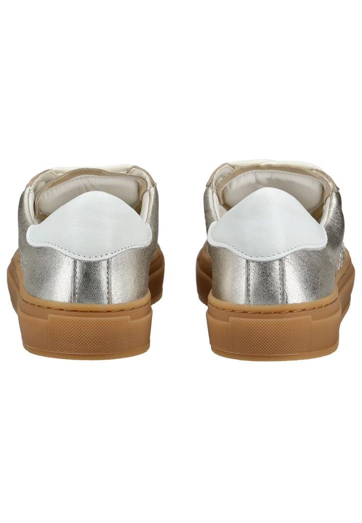 Pavement Sneaker Leder Silber/Beige