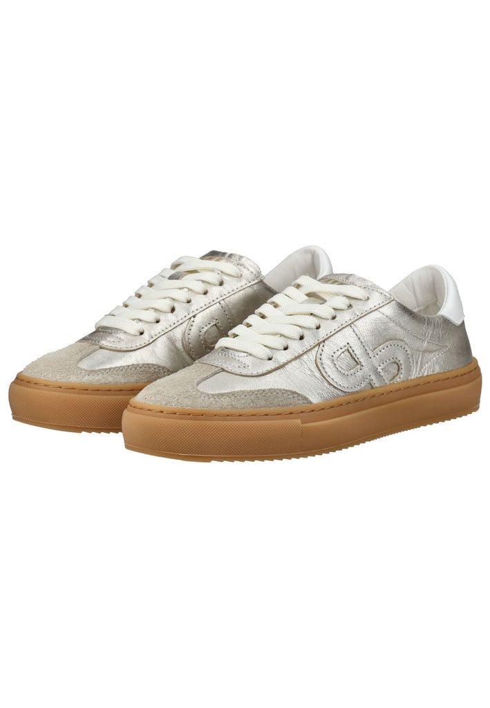 Pavement Sneaker Leder Silber/Beige