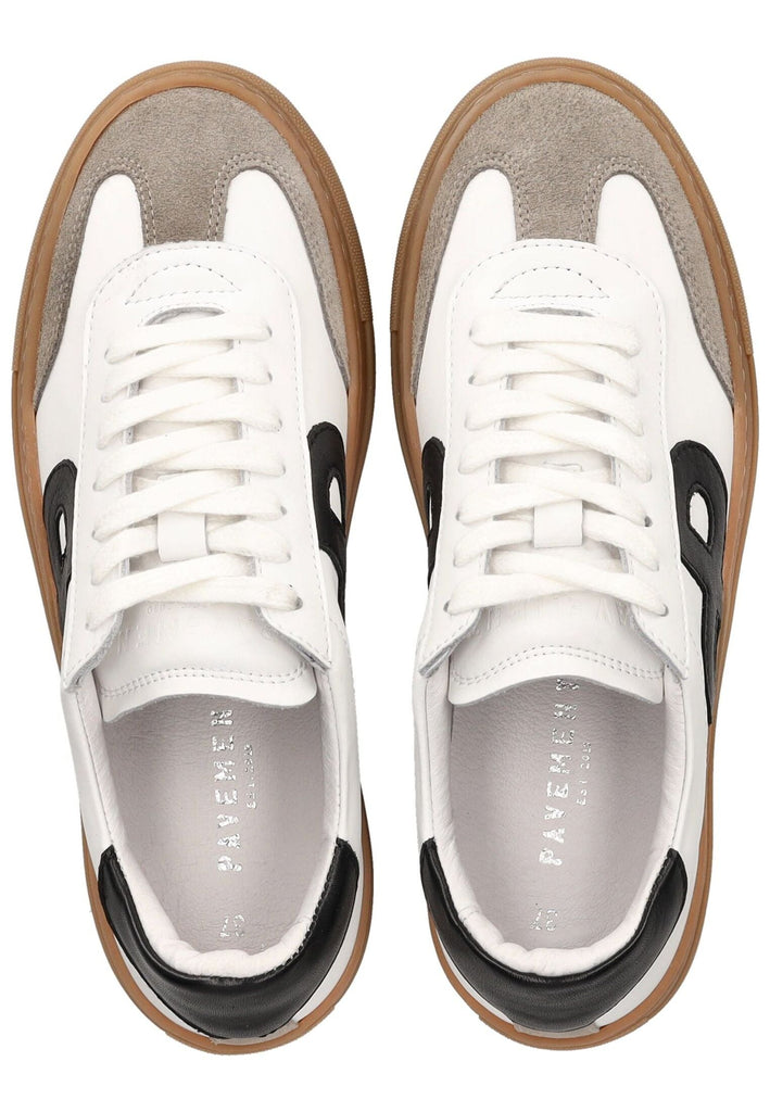 Pavement Sneaker Leder Weiß/Schwarz