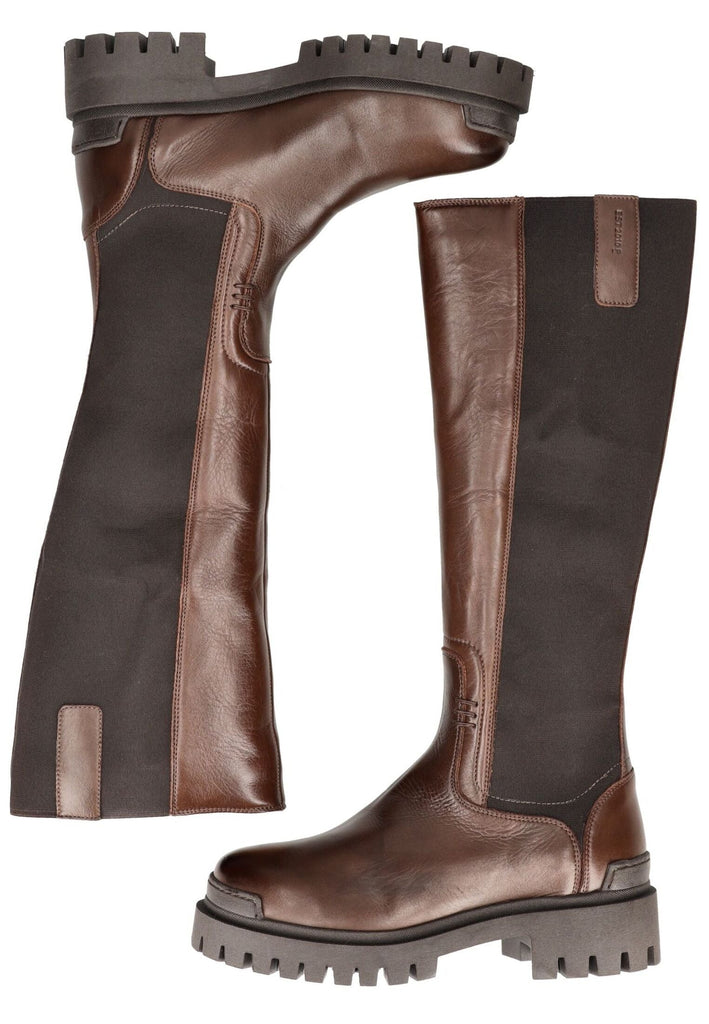 Pavement Stiefel Leder/Textil Braun/Schwarz