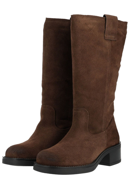 Pavement Stiefel Veloursleder/Textil Dunkelbraun