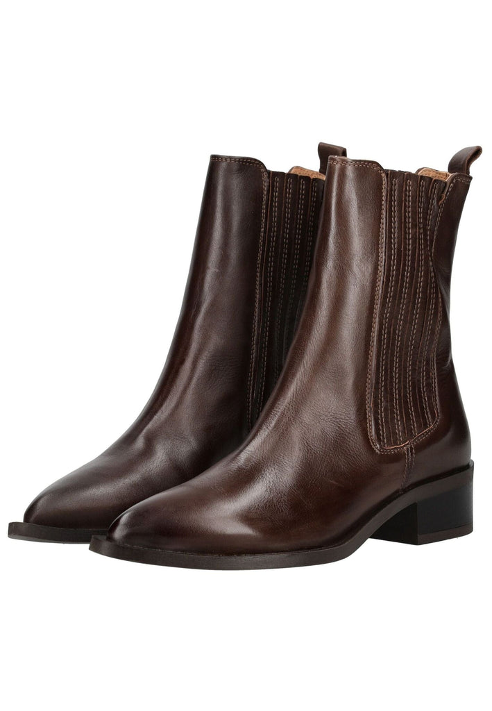 Pavement Stiefelette Leder Dunkelbraun