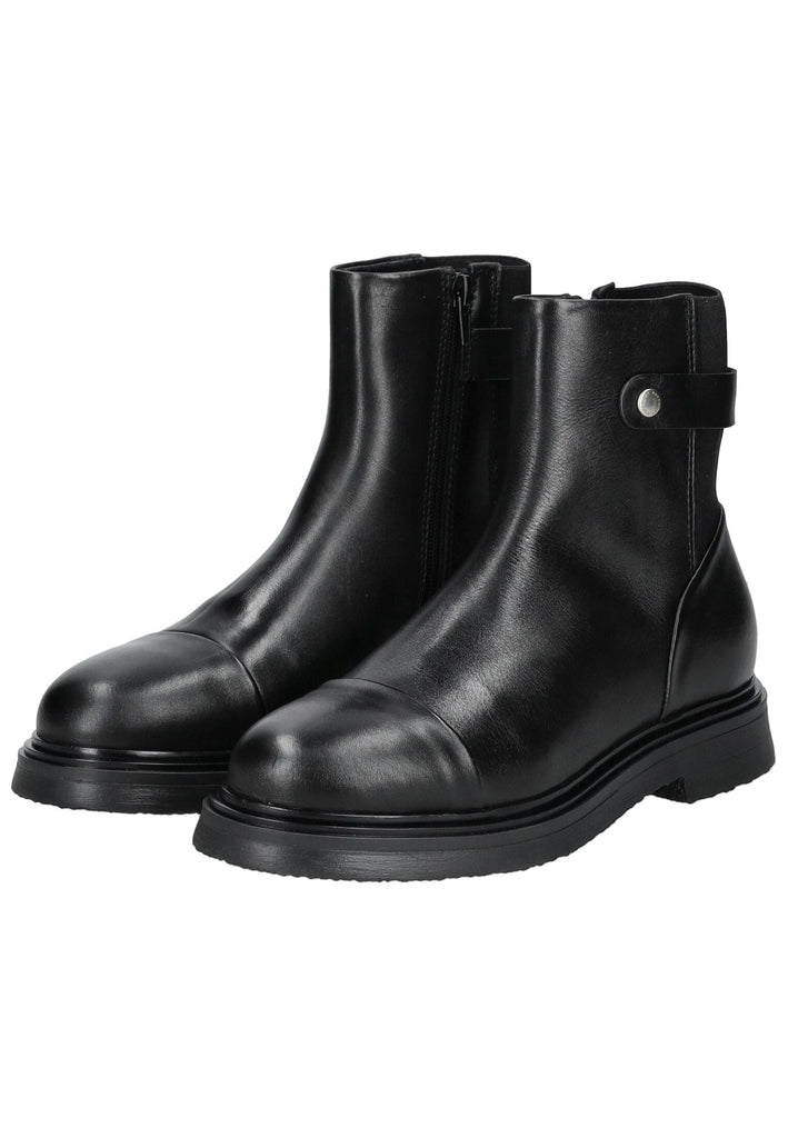 Pavement Stiefelette Leder Schwarz
