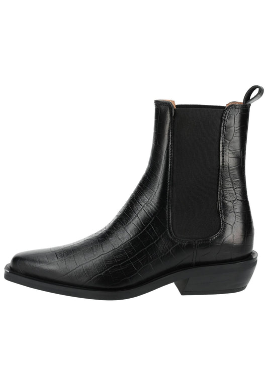 Pavement Stiefelette Leder/Textil Schwarz