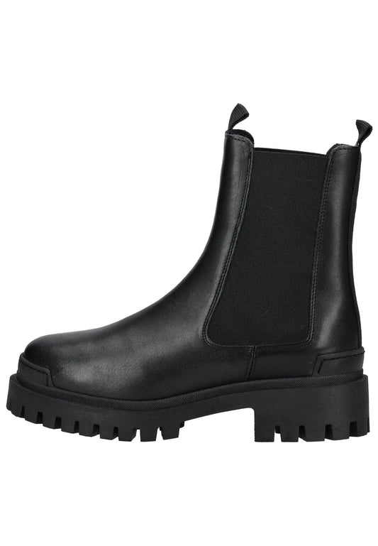 Pavement Stiefelette Leder/Textil Schwarz Warmfutter