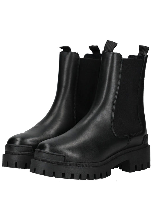 Pavement Stiefelette Leder/Textil Schwarz Warmfutter