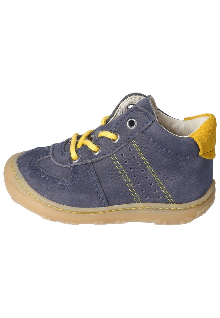 Pepino Halbschuhe Leder Blau/Gelb