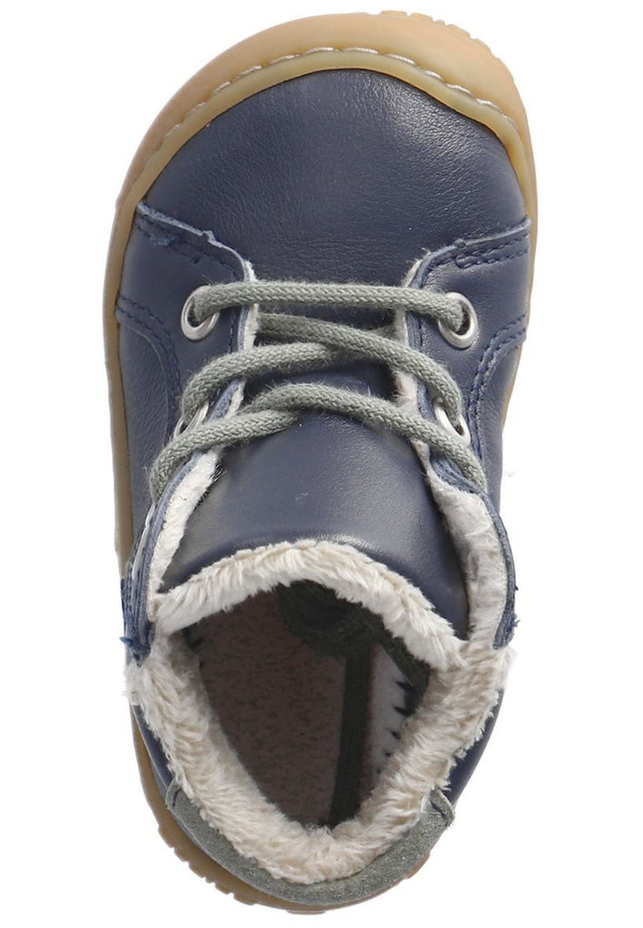 Pepino Halbschuhe Leder Blau Warmfutter